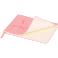 Нарушена упаковка!  <795222> Еженедельник датированный 2026 МАЛЫЙ ФОРМАТ 105х160 мм, А6, BRAUBERG "Imprint", тиснение, розовый, 117213