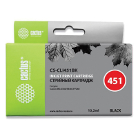 Картридж струйный CACTUS (CS-CLI451BK) для CANON Pixma iP7240, черный (362013)