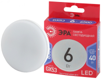 Нарушена упаковка!  <241313> Светодиодная лампа GX53 6W 6500К (холодный) Эра LED GX-6W-865-GX53 R () Б0045331