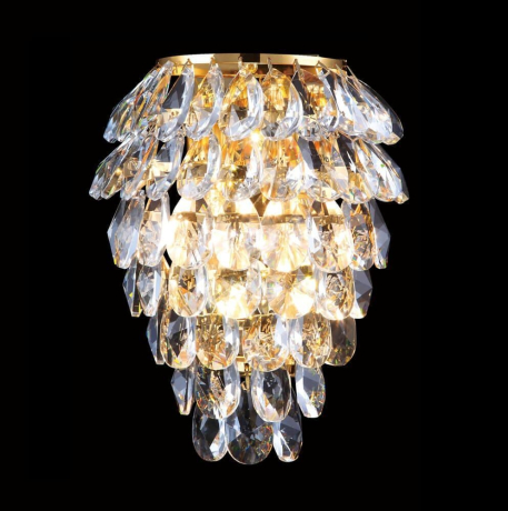 Бра Crystal Lux CHARME AP3 GOLD/TRANSPARENT 