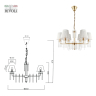 Люстра подвесная с Led лампочками в комплекте Rivoli Б0054947+Lamps 