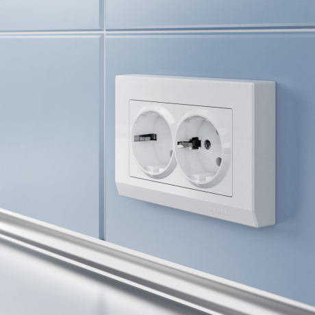 Рамка для двойной розетки (белый) Werkel W0081801