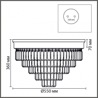 Потолочная люстра Lumion ZAHA 5257/8C