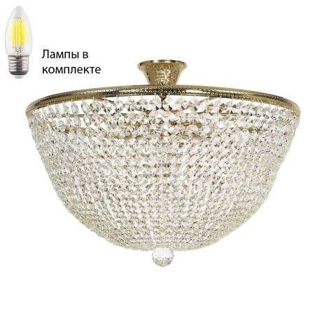 Потолочная люстра с лампочками Arti Lampadari Todi E 1.3.50.502 G+Lamps 