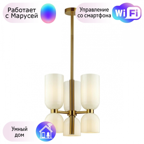 Люстра на штанге Odeon Light Orinoco с поддержкой Маруся 4798/6-М 