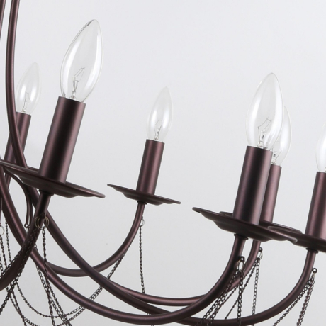 Подвесная люстра с лампочками от Lustrof Плини 2590-1519114 