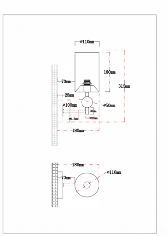 Бра с лампочками. Комплект от Lustrof. №444932-616428 