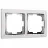 Рамка на 2 поста Werkel Snabb (белый/хром) W0021901