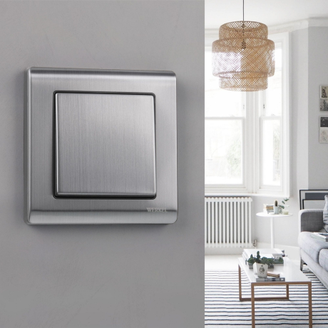 Выключатель одноклавишный (глянцевый никель) Werkel W1110002