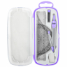 Нарушена упаковка!  <795883> Готовальня BRAUBERG SCHOOL KIT, 9 предметов, циркуль 125 мм, чертежные принадлежности, лаванда, 210713