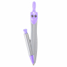 Нарушена упаковка!  <795883> Готовальня BRAUBERG SCHOOL KIT, 9 предметов, циркуль 125 мм, чертежные принадлежности, лаванда, 210713