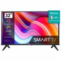 Телевизор HISENSE 32A4K 32" (80 см), 1366 x 768, HD, 16:9, SmartTV, Wi-Fi, черный (456764)