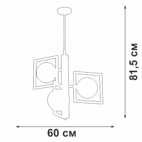 Подвесная люстра Vitaluce V4859-7/3P 