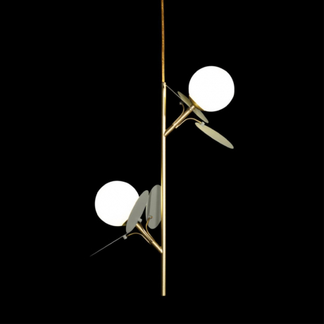 Светильник подвесной с Led лампочками в комплекте LOFT IT 10008/2P Grey+Lamps 