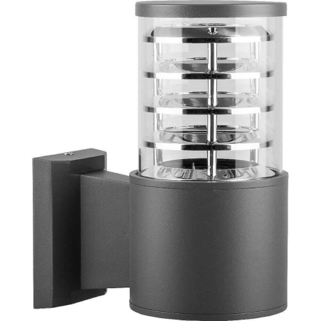 Светильник садово-парковый Feron DH0801, на стену вверх,  E27 230V, серый 6301