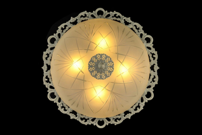 Светильник потолочный с Led лампочками в комплекте Arti Lampadari Venezia E 1.13.46 BW+Lamps 