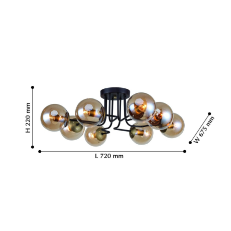 Потолочная люстра F-Promo Modestus с поддержкой Алиса 2344-8U-A 