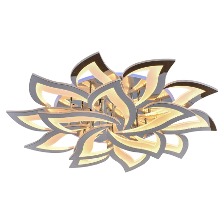 Светодиодная люстра с пультом д/у Profit Light 8028/10+5 CHR 