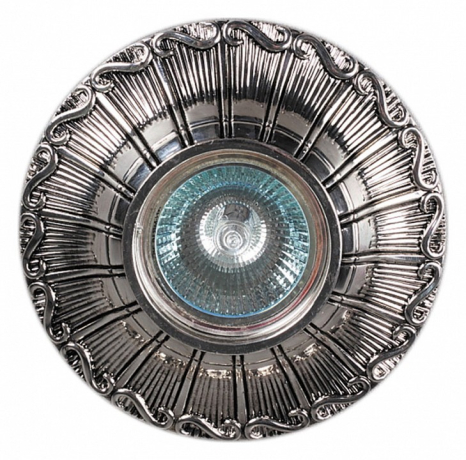Встраиваемый светильник Sneha 6010/D MR16 SL+BK