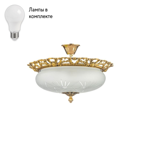 Светильник потолочный с Led лампочками в комплекте Arti Lampadari Venezia E 1.13.46 AG+Lamps 
