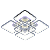 Светодиодная диммируемая люстра с ПДУ Profit Light 8057/4+1 CHR 170W+10W RGB