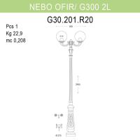 Уличный фонарный столб Fumagalli Nebo Ofir/G300 G30.202.R20AYE27