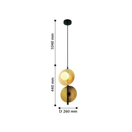 Светильник подвесной с лампочками, комплект от Lustrof. № 176710-617774 
