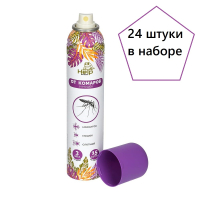 Набор из 24 шт, Аэрозоль от комаров и мошек репеллентный, 200 мл Help 80223