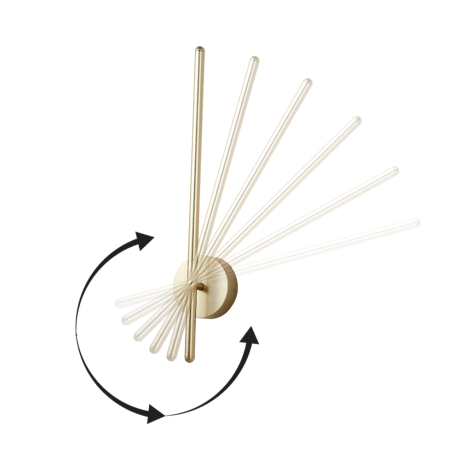 Настенный светодиодный светильник Crystal Lux VERDE AP L500 GOLD 