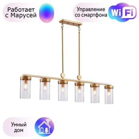 Подвесная люстра Favourite Radiales с поддержкой Маруся 3099-6U-М 