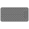 Нарушена упаковка! <843376> Коврик для ванны противоскользящий с теркой для ступней 68х36 см, серый, ПВХ, присоски, PRIMILA (ПРИМИЛА), 700389