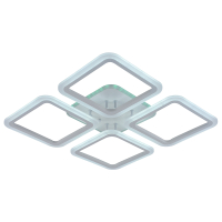 Светодиодная диммируемая люстра с ПДУ Profit Light 8075/4 WHT 112W+8W RGB