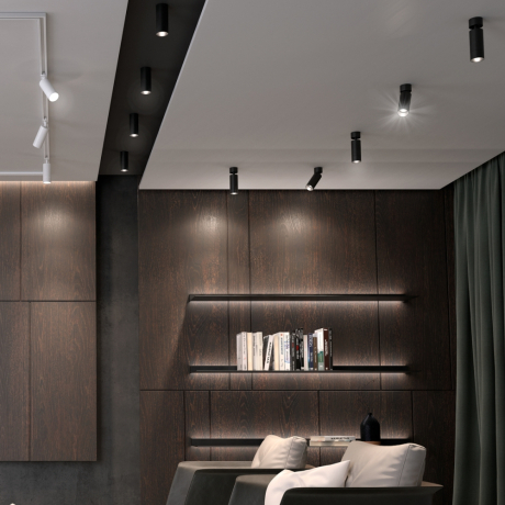 Однофазный светильник для шинопровода с лампочкой Novotech 370860+Lamps 