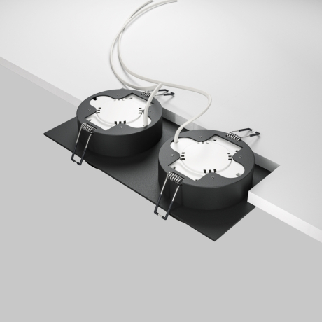 Встраиваемый светильник Maytoni Technical Hoop DL086-02-GX53-SQ-B 