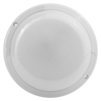 Ultraflash LBF-0801AS C01 (Св-к LED влагозащищенный с акустич датчиком, 12 Вт, IP65, 220В, круг) (15353)