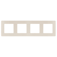 Рамка 4-постовая ЭРА 12 сатин слоновая кость 12-5104-02 Б0052530