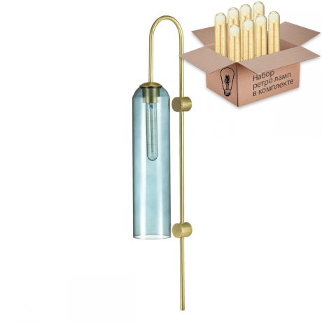 Бра с лампочкой Odeon Light Vosti 4641/1W+Retro Lamps T30/T32 