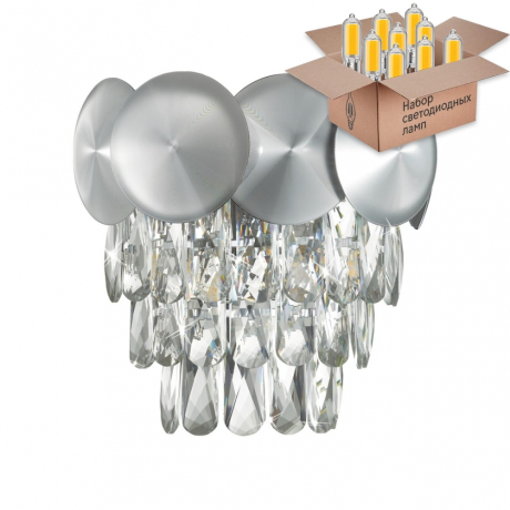 Бра с лампочкой Catris Odeon Light Catris 4972/2W+Lamps G9 