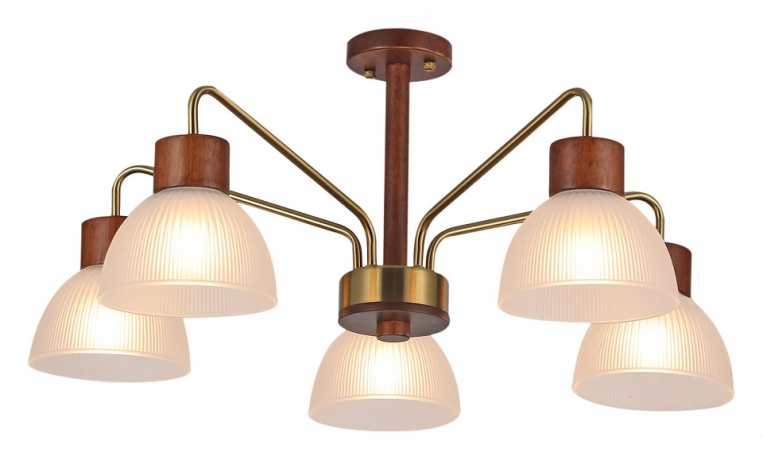 Люстра на штанге ILLUMICO  IL0286-5C-79 BR 