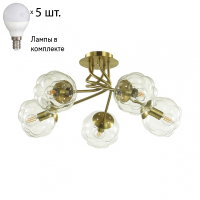 Люстра потолочная Lumion Breana с лампочками 4556/5C+Lamps E14 P45