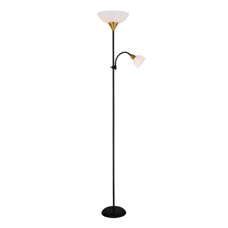 Торшер с дополнительной подсветкой Duetto Arte lamp A9569PN-2BK 