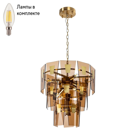 Люстра подвесная с лампочками Arte lamp A4066LM-6PB+Lamps 