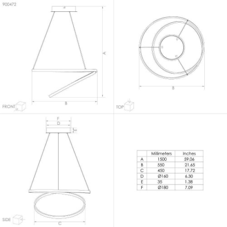 Подвесной светильник Eglo Ruotale 900472 