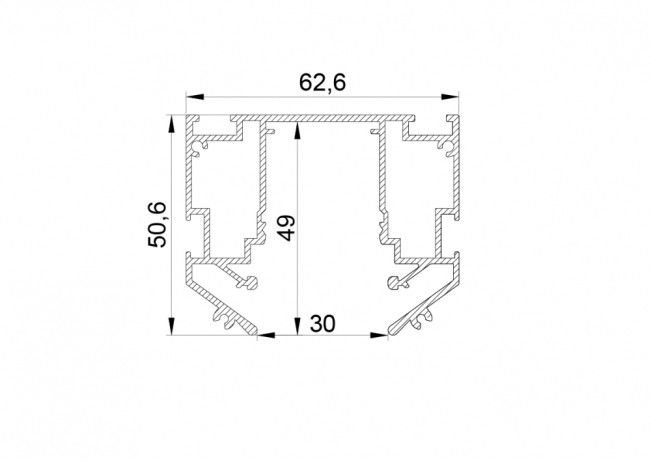 Профиль-трек 220V в натяжной потолок Teta Lightstar 505427 