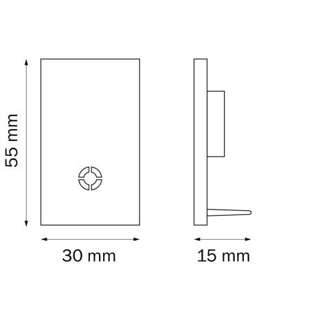 Заглушка концевая для однофазного шинопровода Barra Lightstar 505167 