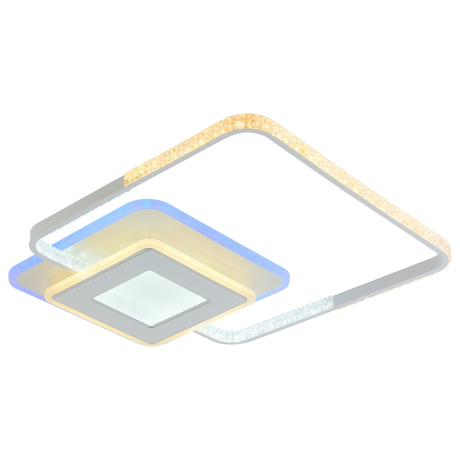 Светодиодная диммируемая люстра с ПДУ Profit Light 8293 WHT 92W+10W RGB 