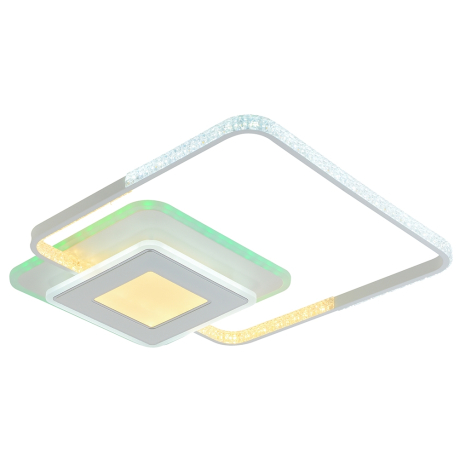 Светодиодная диммируемая люстра с ПДУ Profit Light 8293 WHT 92W+10W RGB 