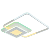 Светодиодная диммируемая люстра с ПДУ Profit Light 8293 WHT 92W+10W RGB