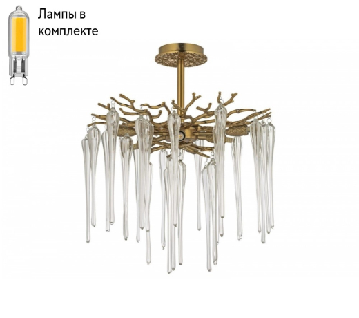 Потолочная люстра с лампочками Dio D arte Tavenna H 1.3.46.101 A+Lamps 