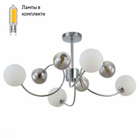 Люстра с Led лампочками в комплекте Evoluce SLE220912-08+Lamps 